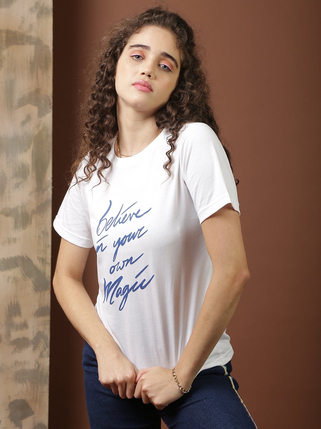 Blue Saint | Blue Saint Bright White Casual Womens Regular Fit T-Shirt