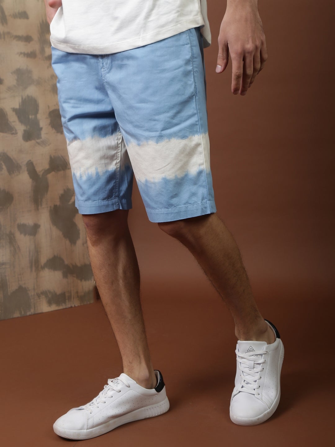 Blue Saint | Pastle Blue Casua Wear Knee Length Shorts