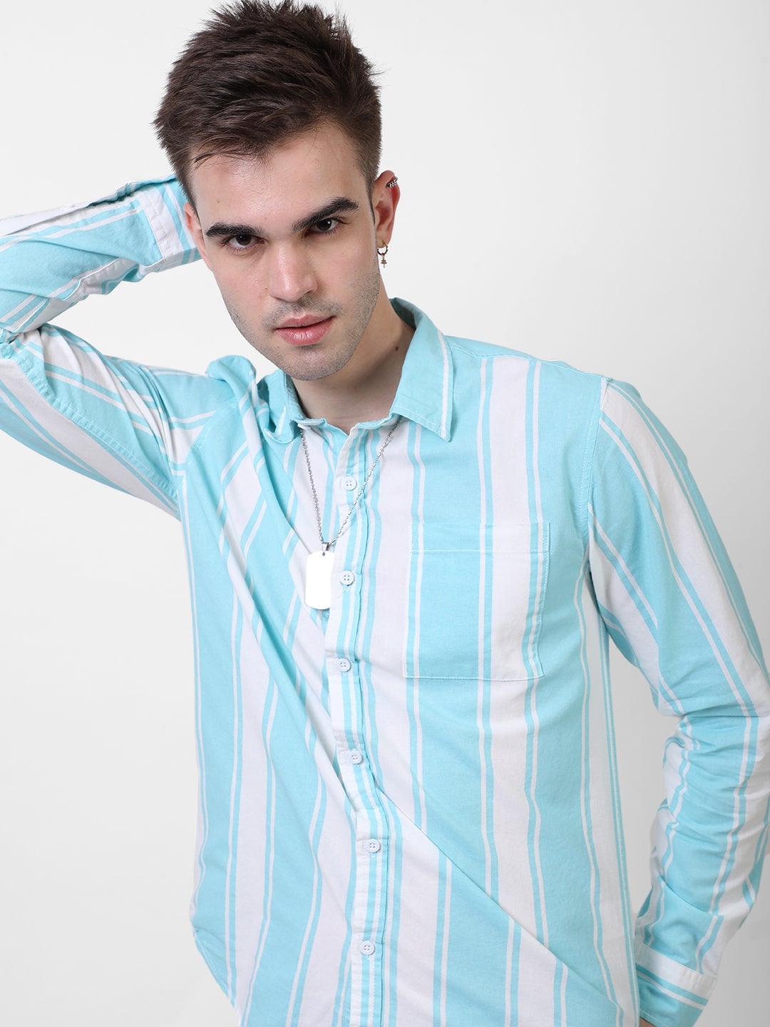 Blue Saint | Striped Denim Shirt