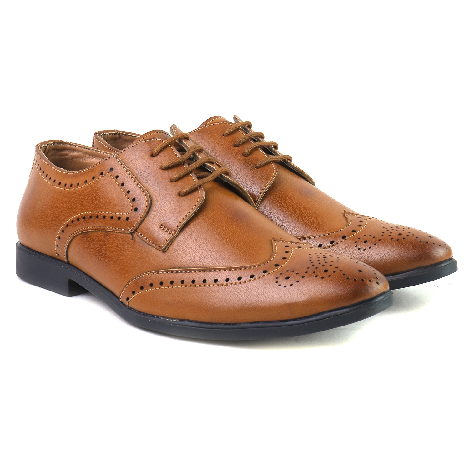 BRATVA | J10 1501 Mens Casual Office Corporate Evening Dress Brogue Shoes for Men in colour Black|Brown|Tan|Cherry