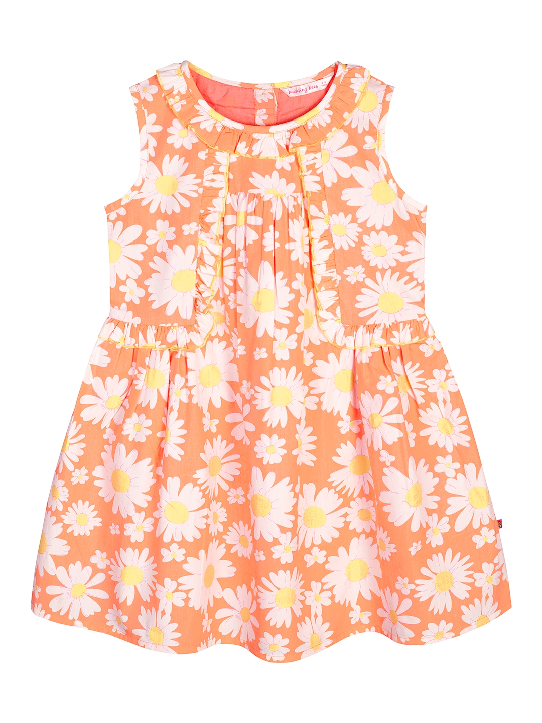 Budding Bees | Yellow Floral Dress