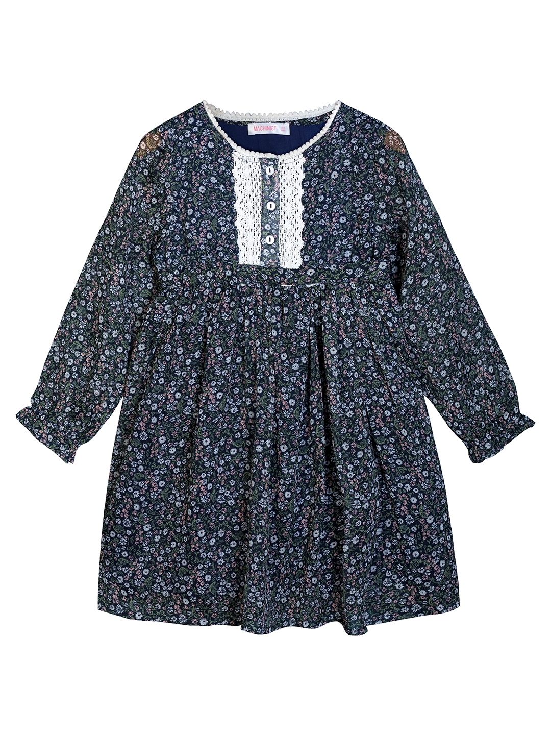 Budding Bees Girls Floral Polyester Dress