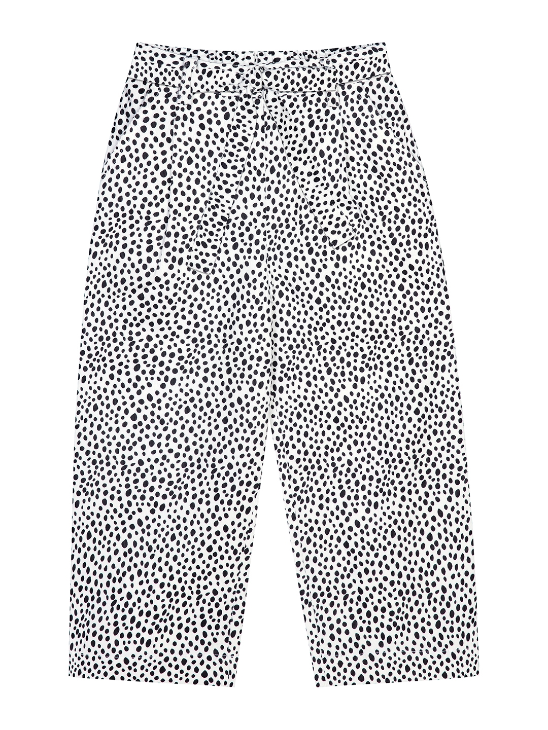 Budding Bees Girls Corduroy Printed Pant With Belt