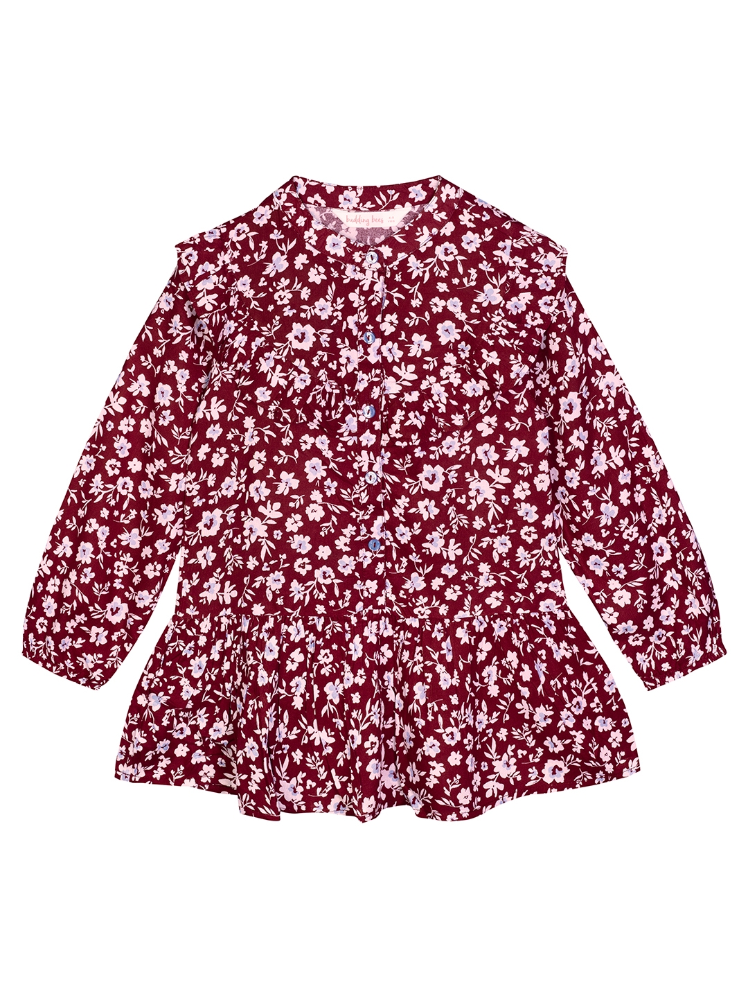 Budding Bees | Red Floral Top