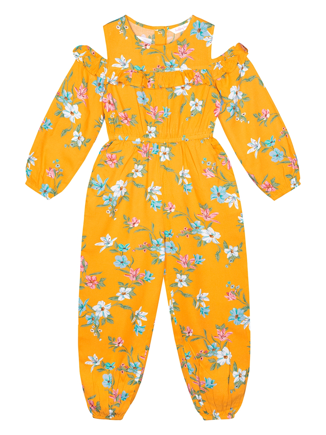 Budding Bees | Yellow Floral Jumpsuit
