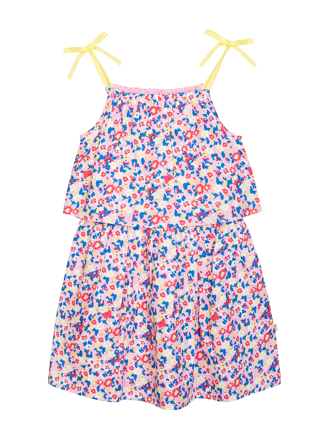 Budding Bees | Budding Bees Girls Floral Shoulder Tie Knotted Dress