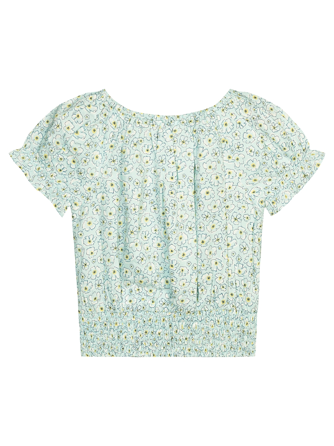 Budding Bees Green All Over Printed Blouse