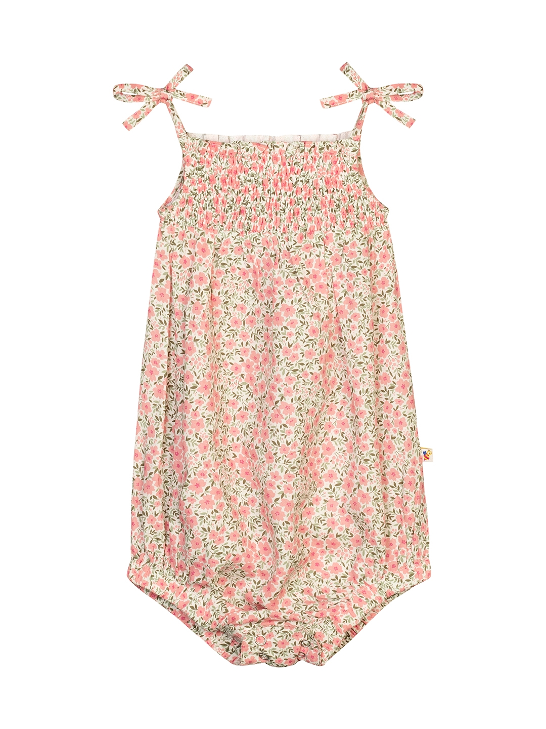 Budding Bees Baby Girls All Over Printed Romper