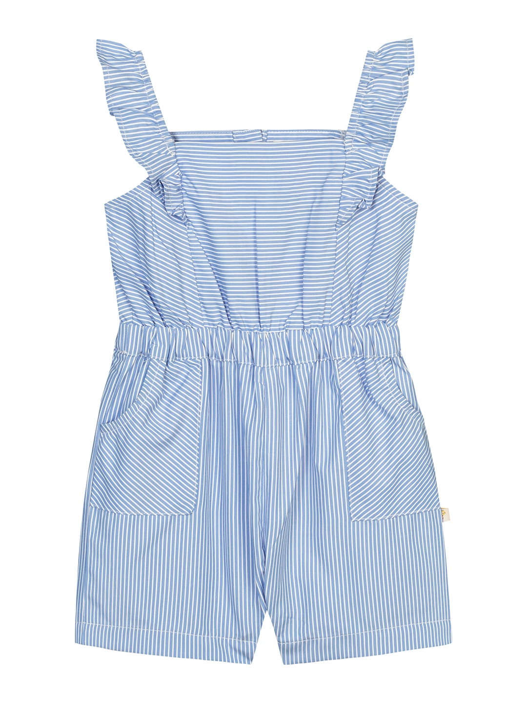 Budding Bees | Budding Bees Baby Girls Blue Striped Playsuit