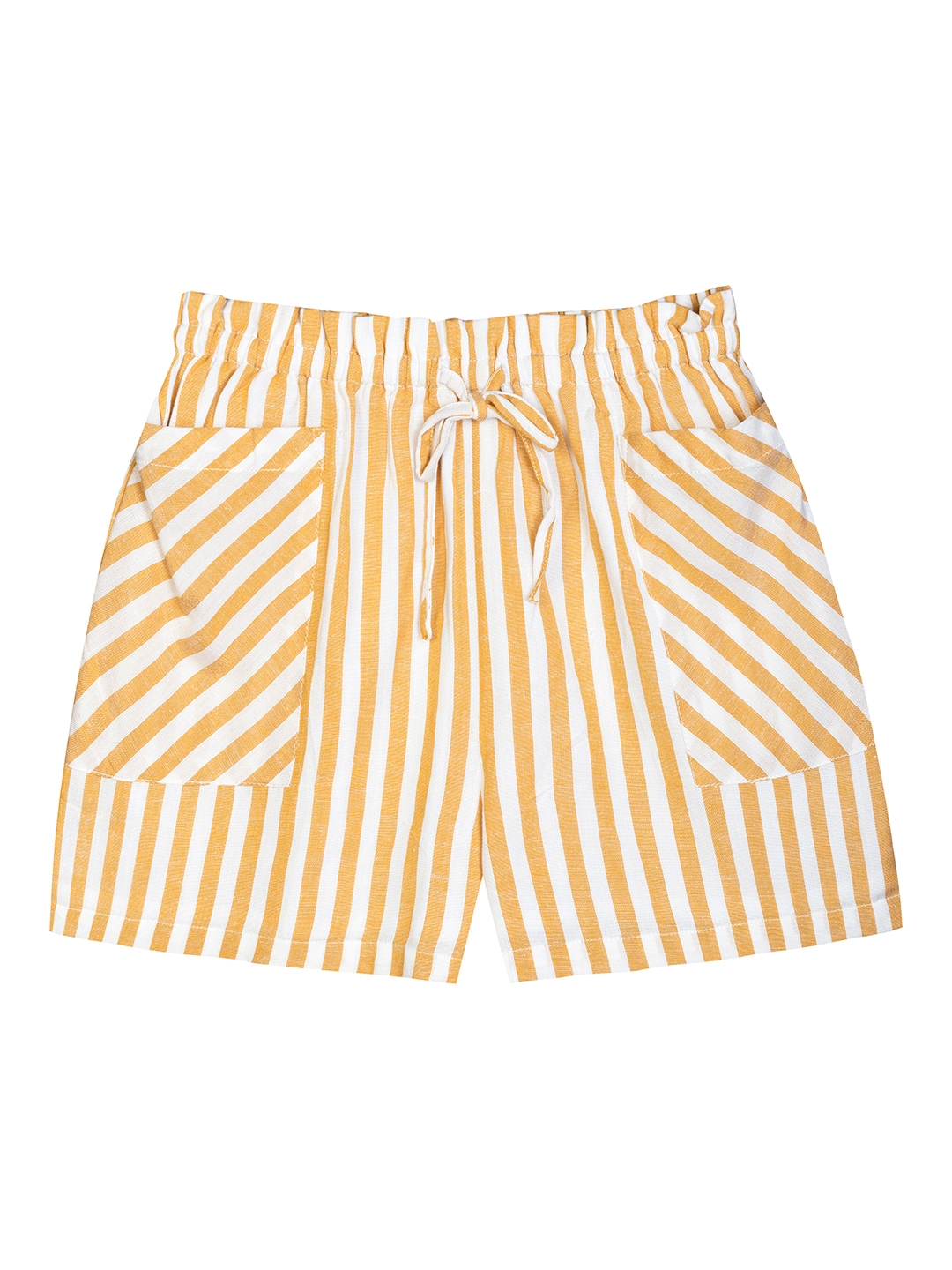 Budding Bees | Budding Bees Girls Striped Short With Pocket