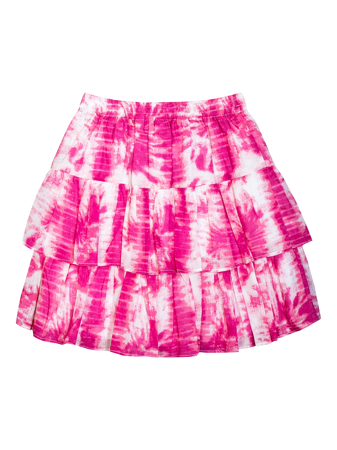 Budding Bees | Budding Bees Girls Pink Tie dry Tier Skirt