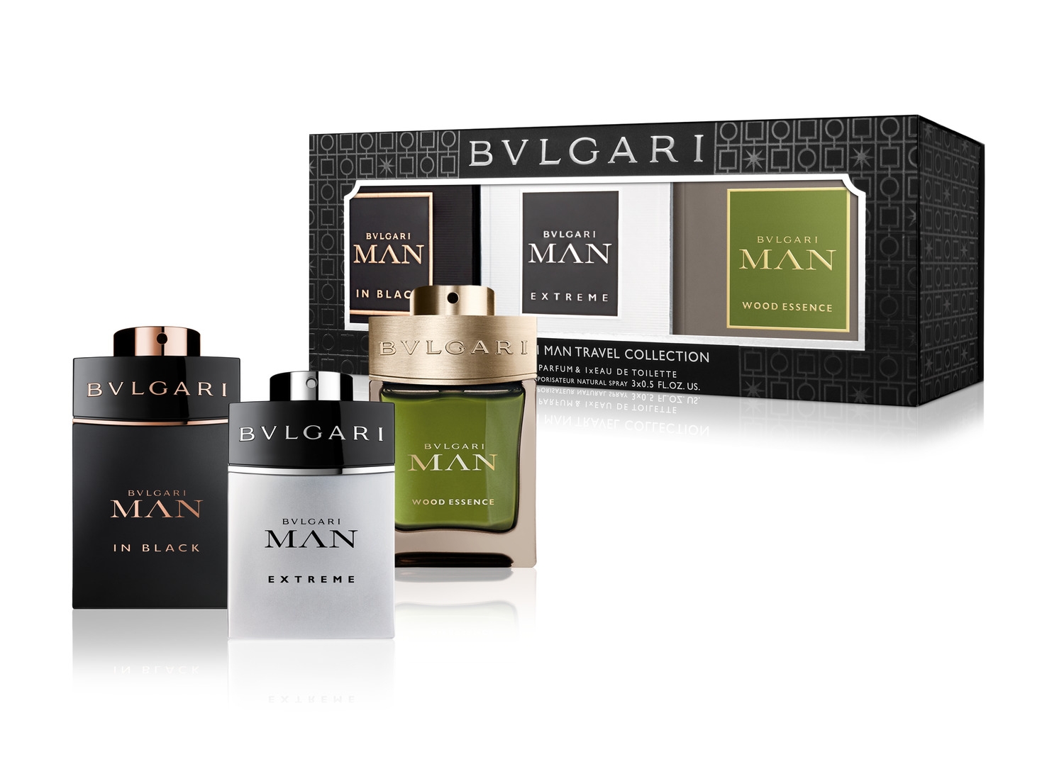 Bvlgari | Bvlgari Man Collection Edt Kit (Mib+M Extr+M Wood) (Edt15ML*3)