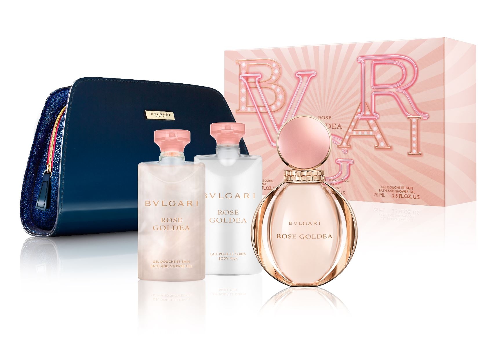 Bvlgari | Rose Goldea Gift Set Edp90 ML And Sg75 ML And Bl75 ML And Pouch)(45940)