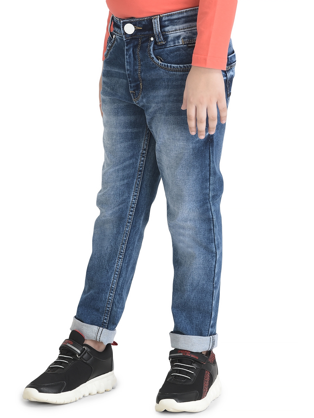 Crimsoune Club Boy Blue Heavy Fade Jeans