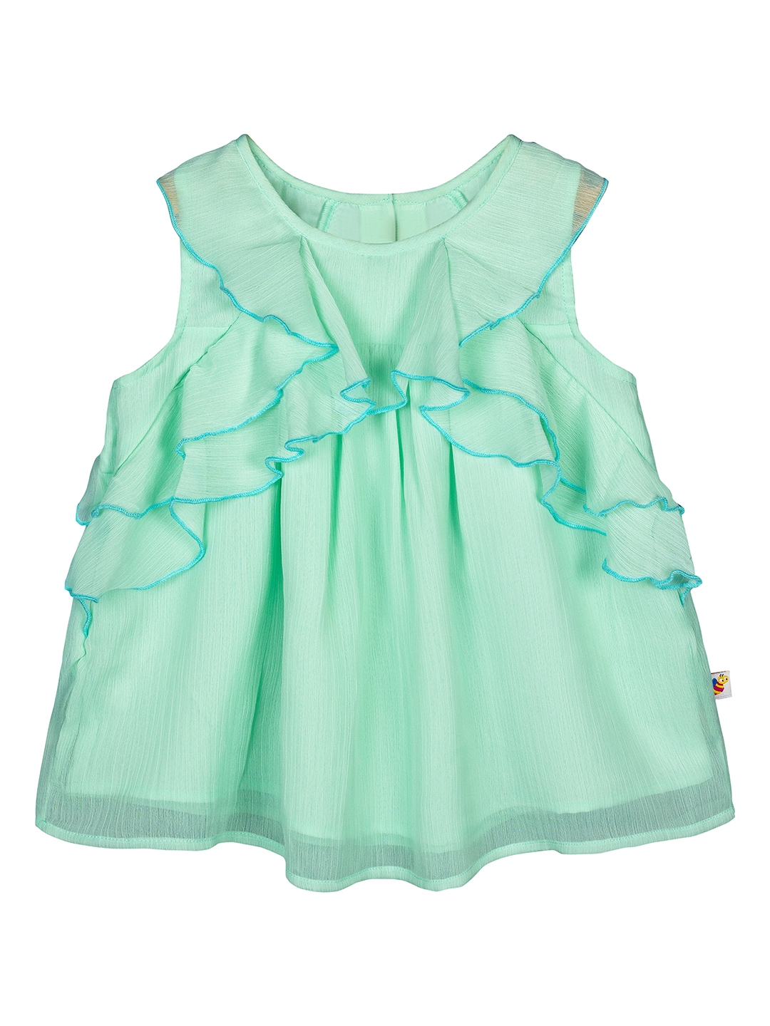 Budding Bees | Green Solid Top