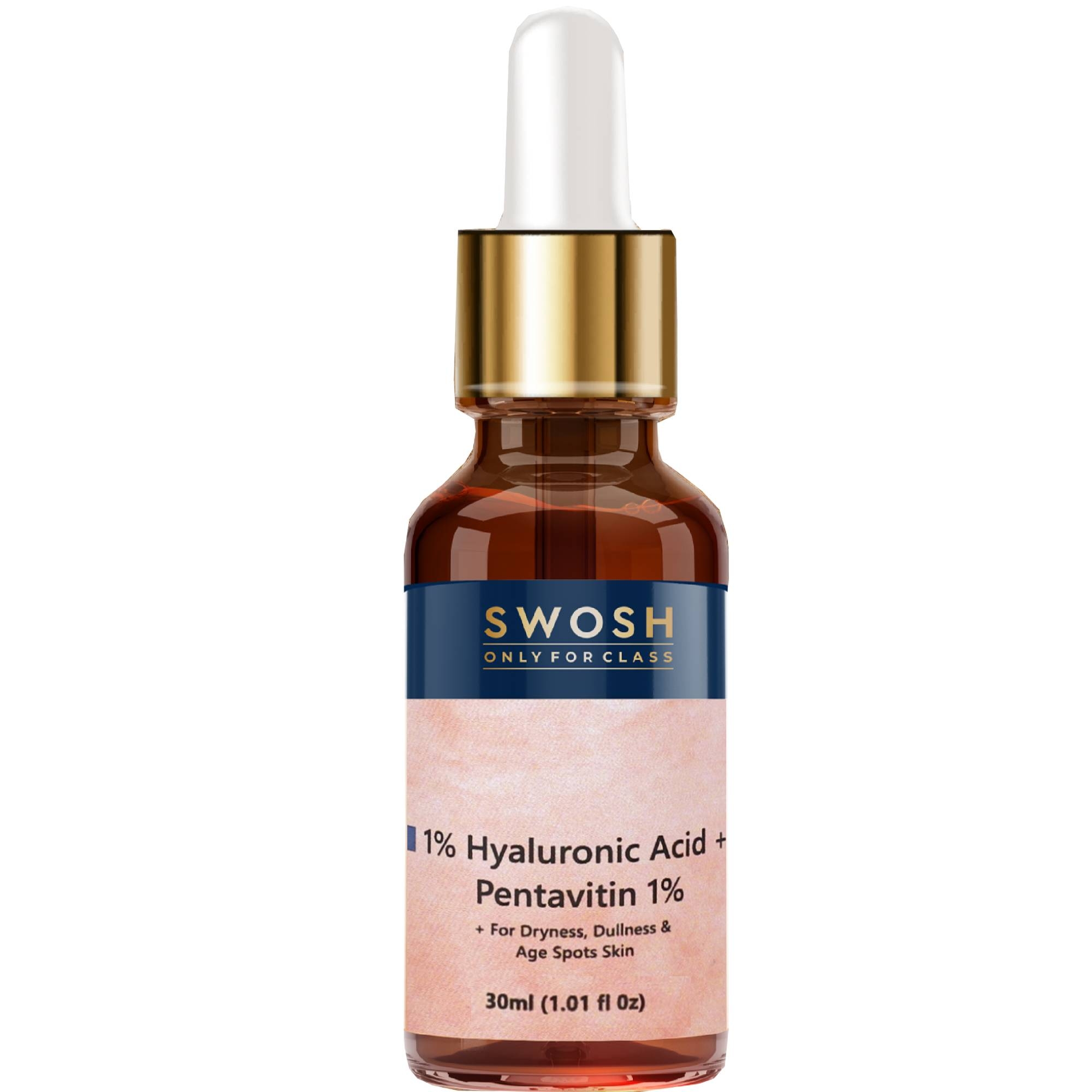 SWOSH | SWOSH 1% Hyaluronic Acid Serum 30 ML Lightweight & Hydrating Serum For Intense Hydration, Anti Ageing (Normal To Dry SKIN) | 30ML
