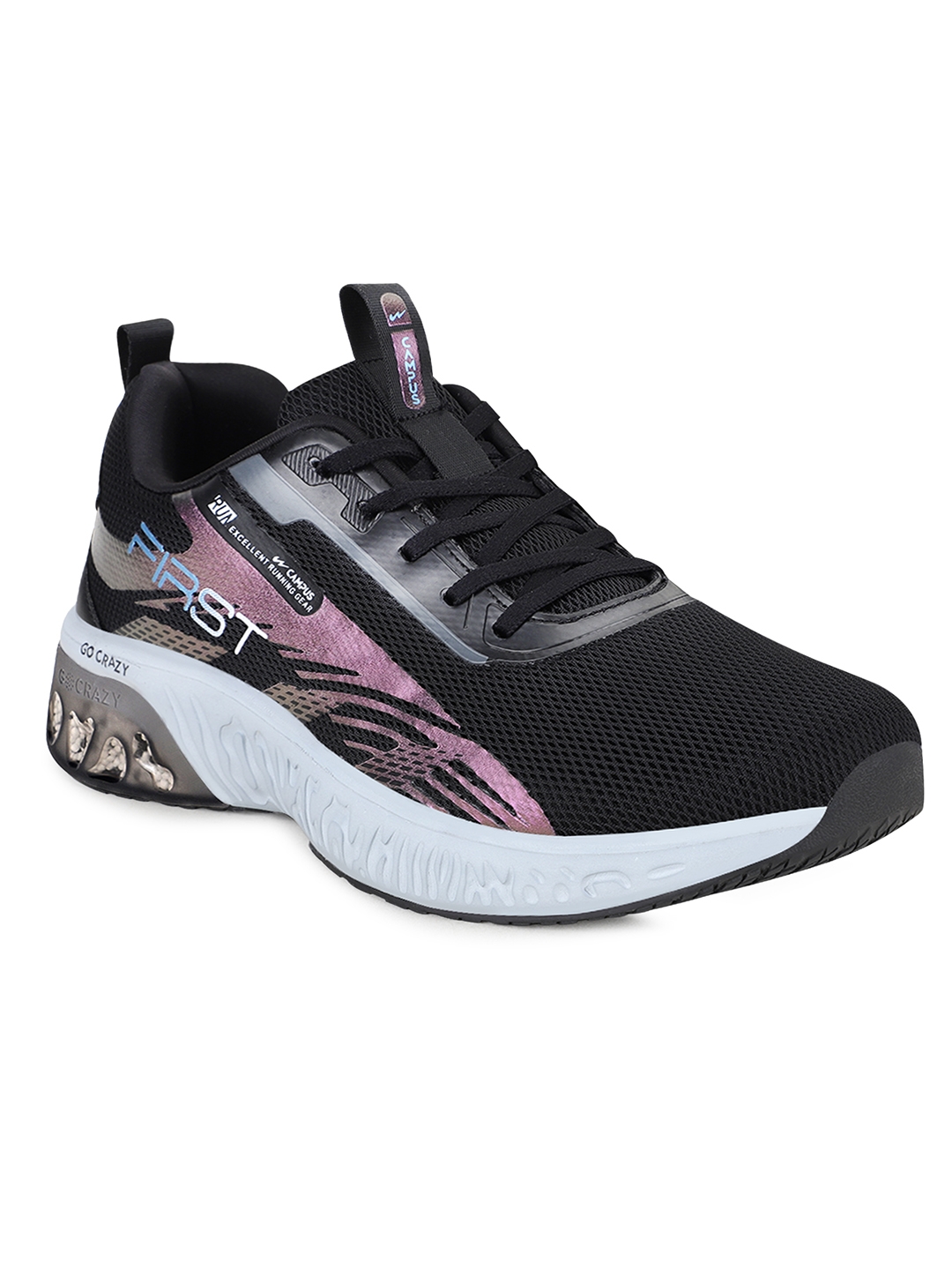 Campus Shoes | Black First Running Shoes