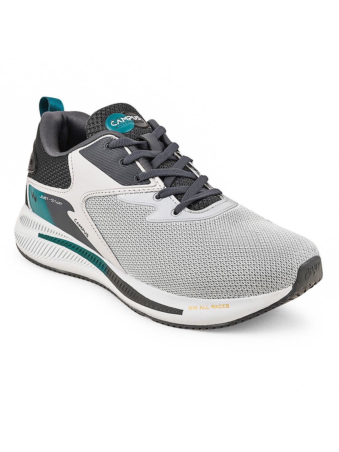 Men's CAMP-TRUTH Grey Mesh Running Shoes