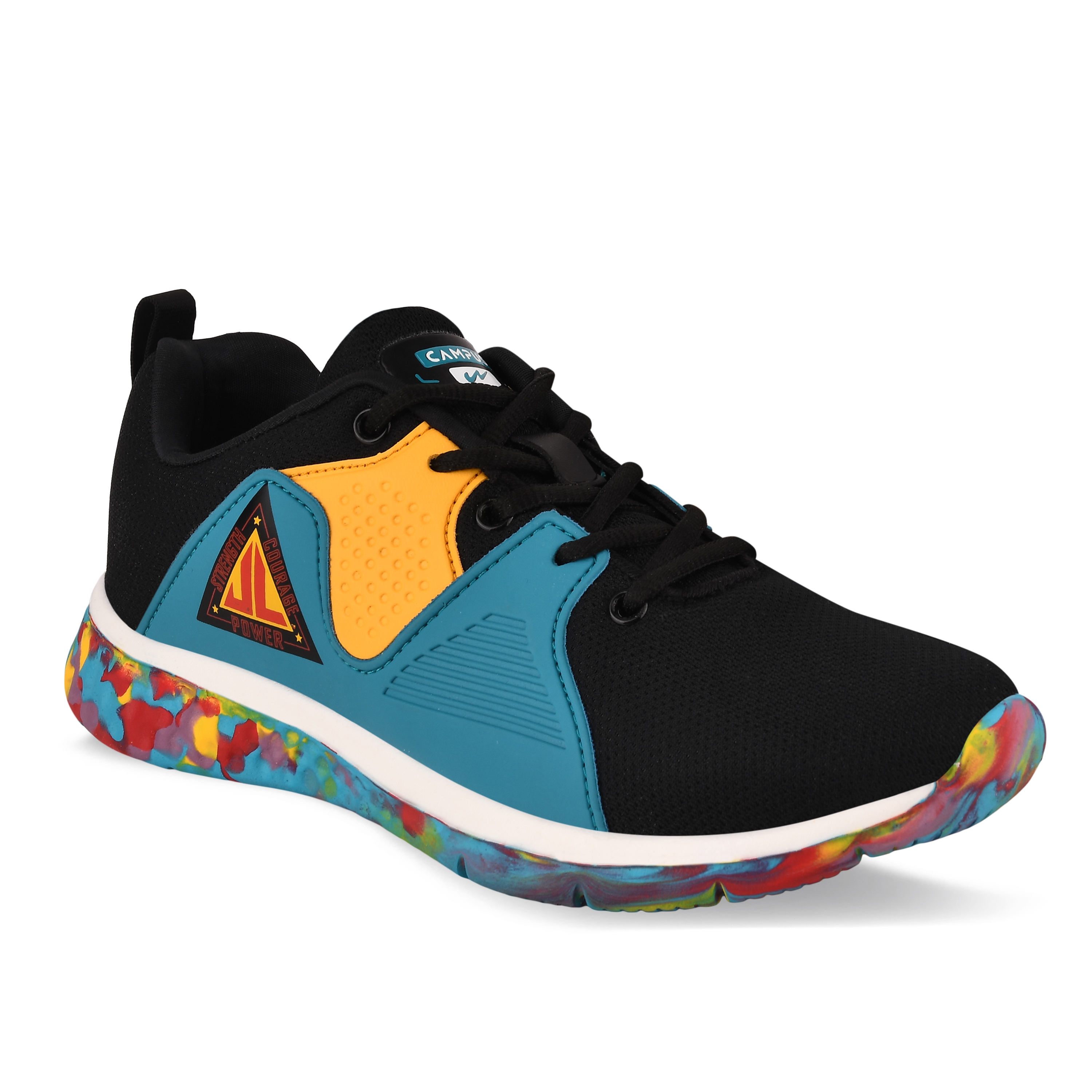 Campus Shoes | Black Bunny Jr Running Shoes