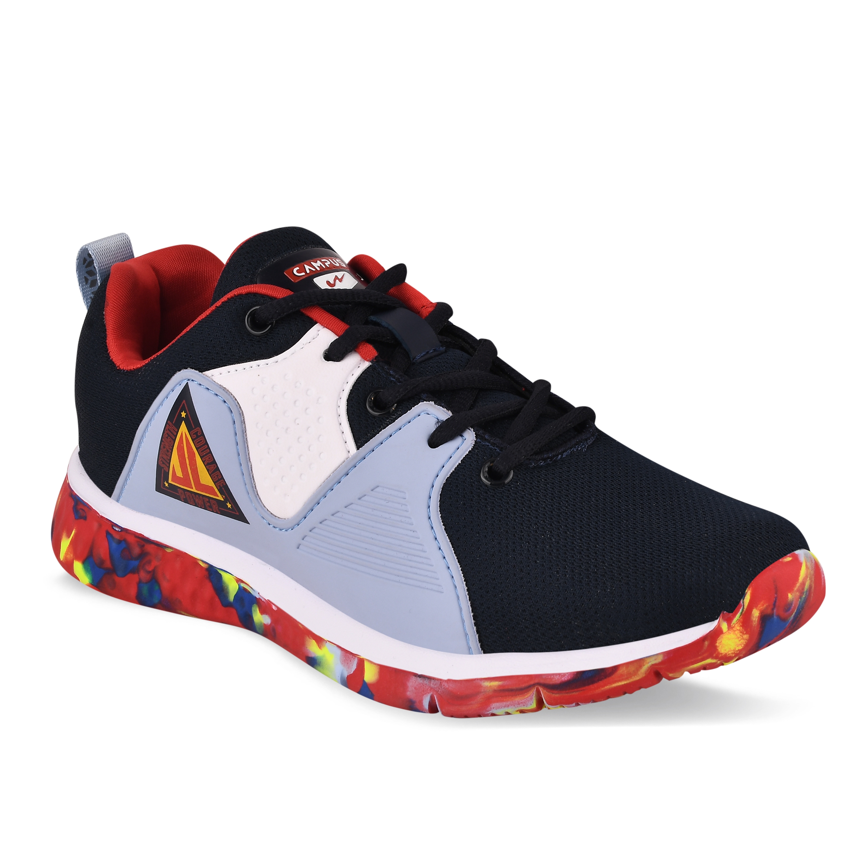 Campus Shoes | Black Bunny Jr Running Shoes