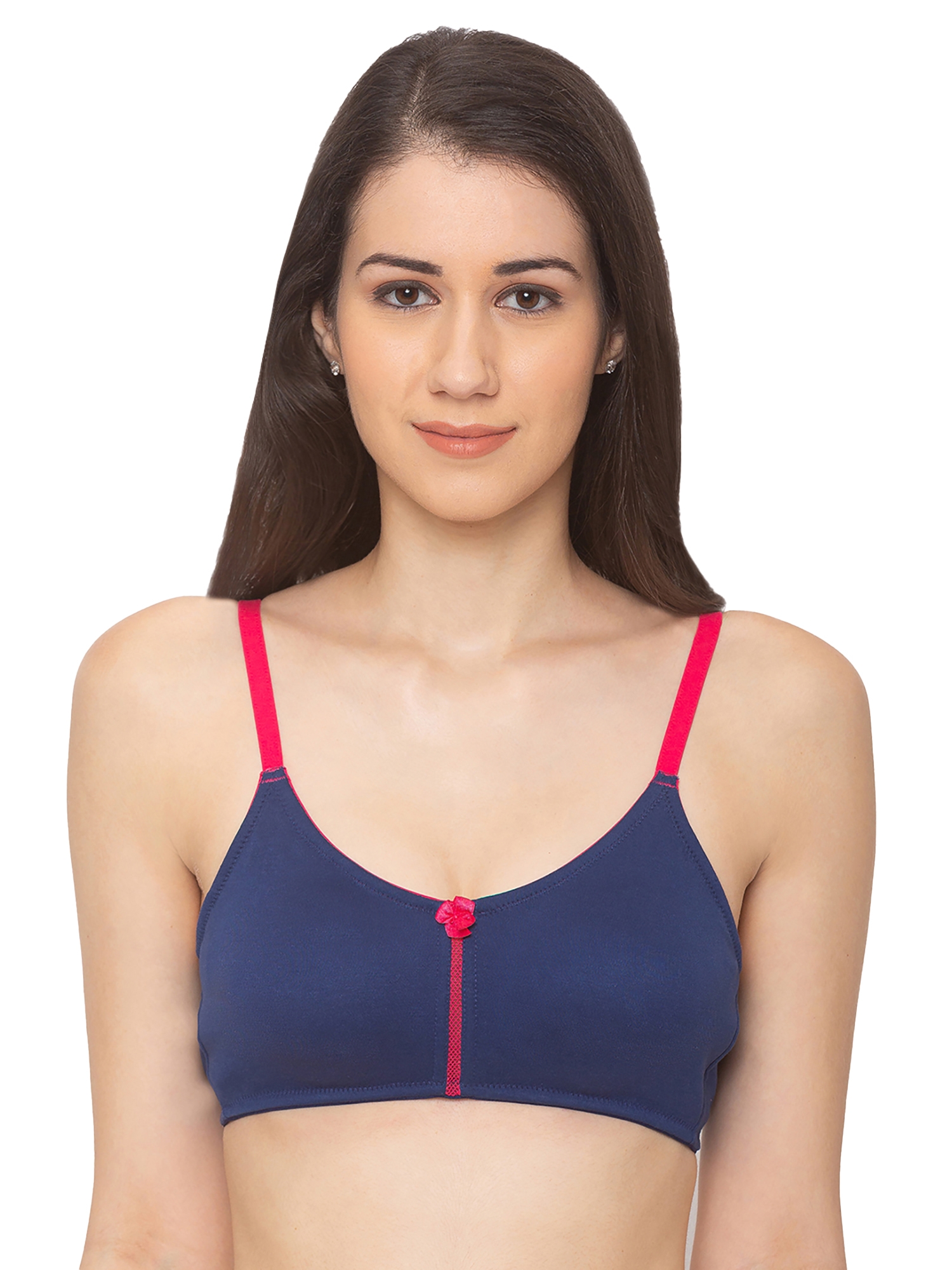 CANDYSKIN | Candyskin Women's DarkBlue Full Support Cotton Non-Padded Wirefree Full Coverage