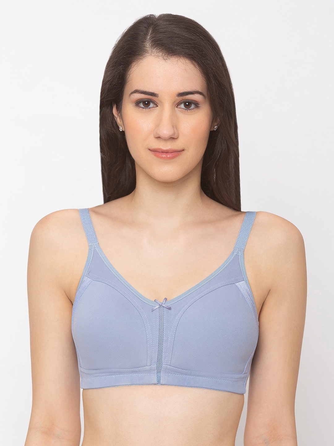 CANDYSKIN | Candyskin Women's Light Blue Full Support Cotton Non-Padded Wirefree Full Coverage