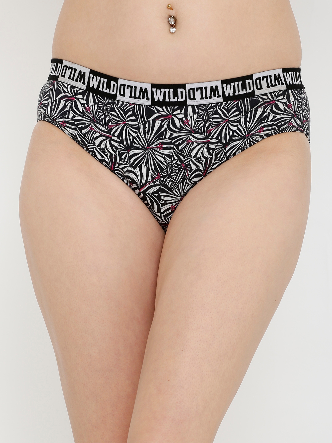 Candyskin MTV Zebra Printed Midrise Bikini Panty