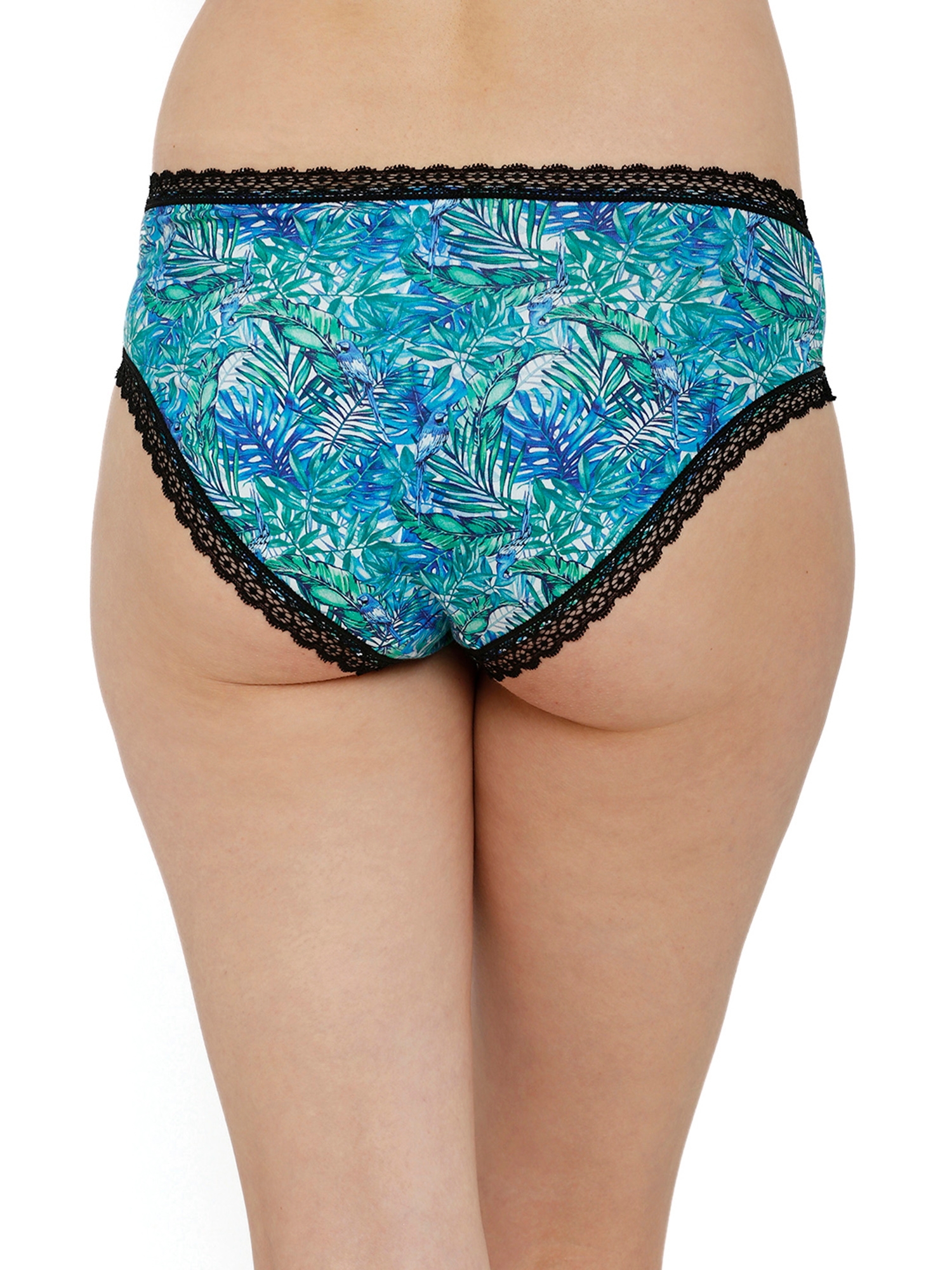 Candyskin MTV Blue Green Printed Cheeky Midrise Panty