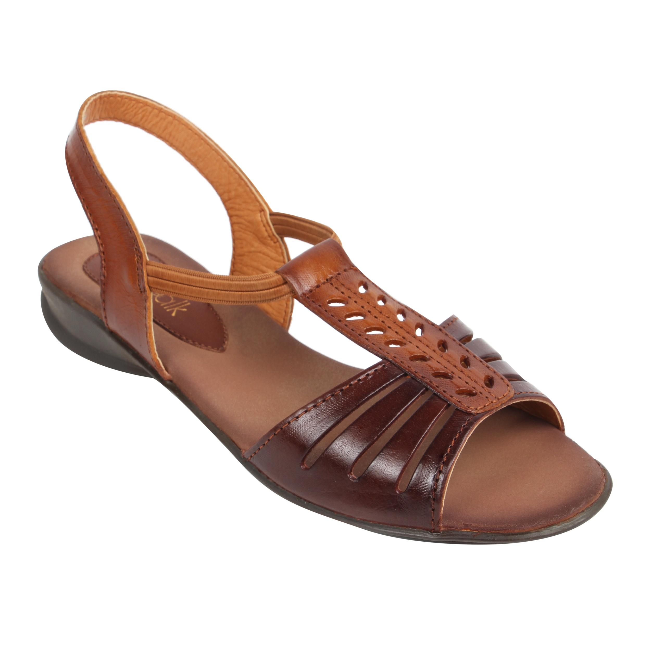 CATWALK | Pure Leather Dual-toned Textured Sandals