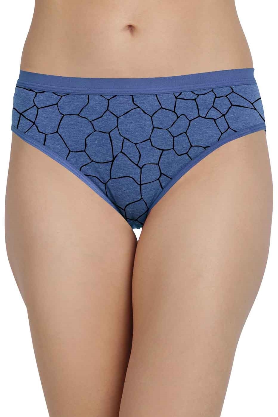 UrGear | UrGear Womens Blue Printed Regular Fit Comfortable Panty - Pack of 1