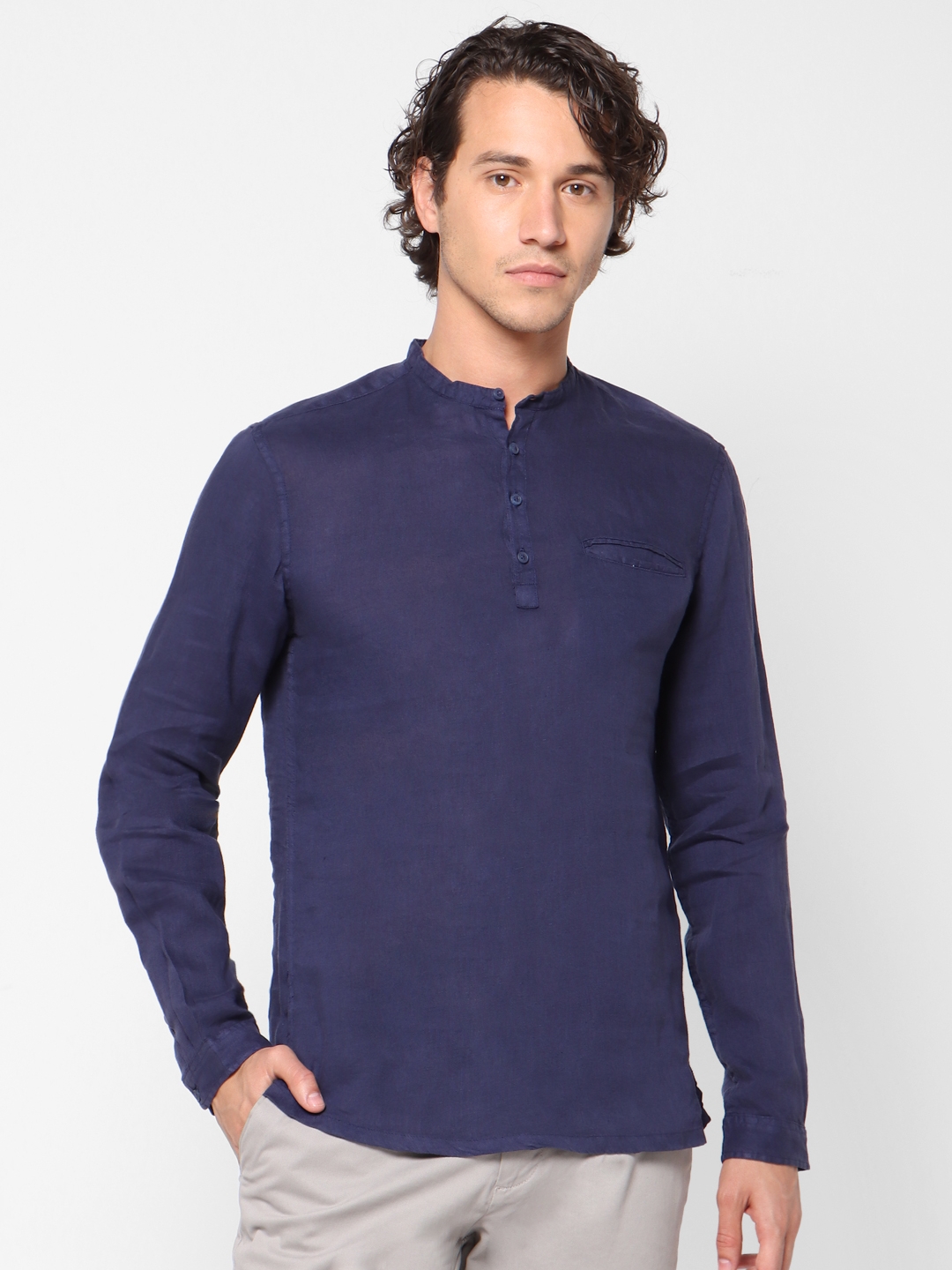 celio | 100% Linen Regular Fit Casual Shirts