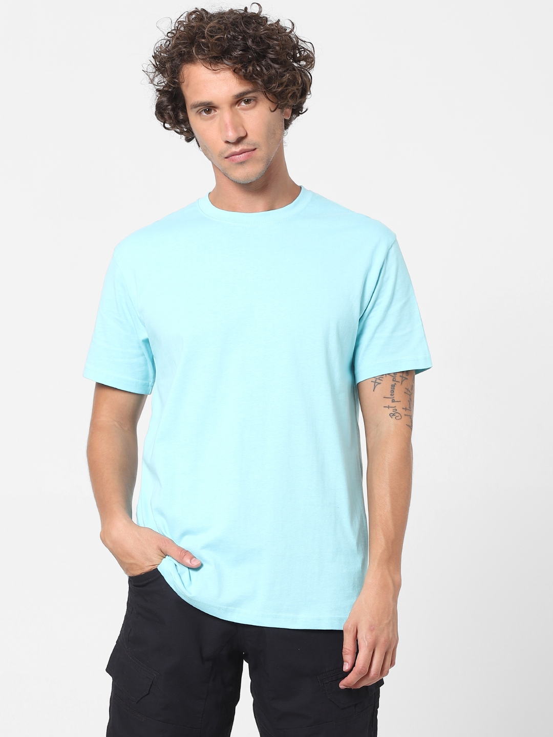 celio | 100% Cotton Blue T-Shirt