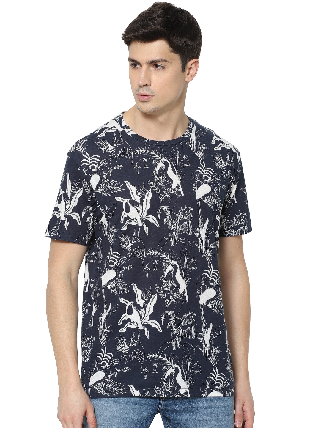 celio | Printed Navy T-Shirt