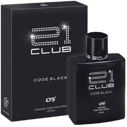CFS | CFS 21 Club Code Black Apparel Perfume Spray Eau De Parfum - 100 Ml  (For Men)