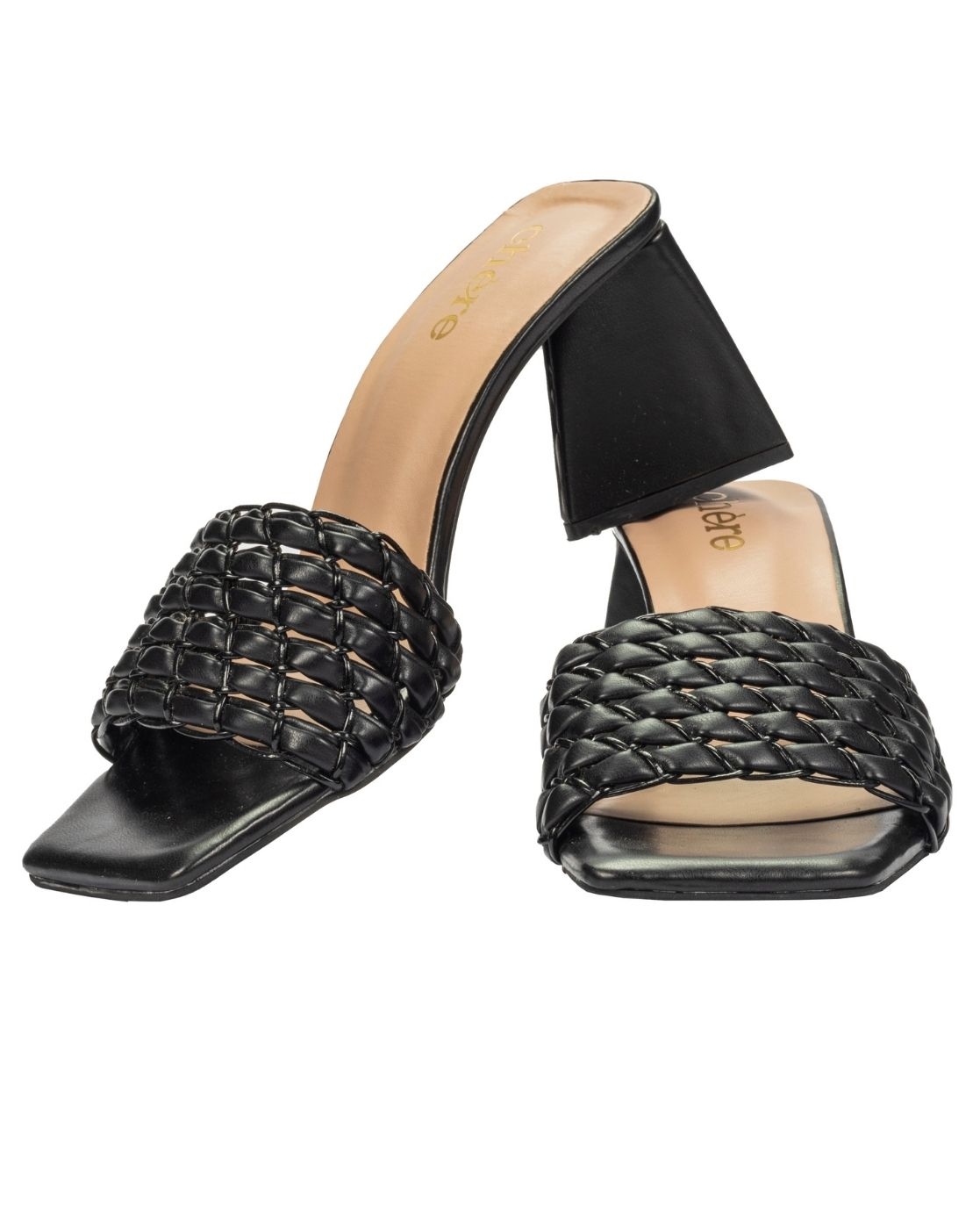 Chere | CHERE Premium  braided strap Mule Womens Thin heel with Open Toe