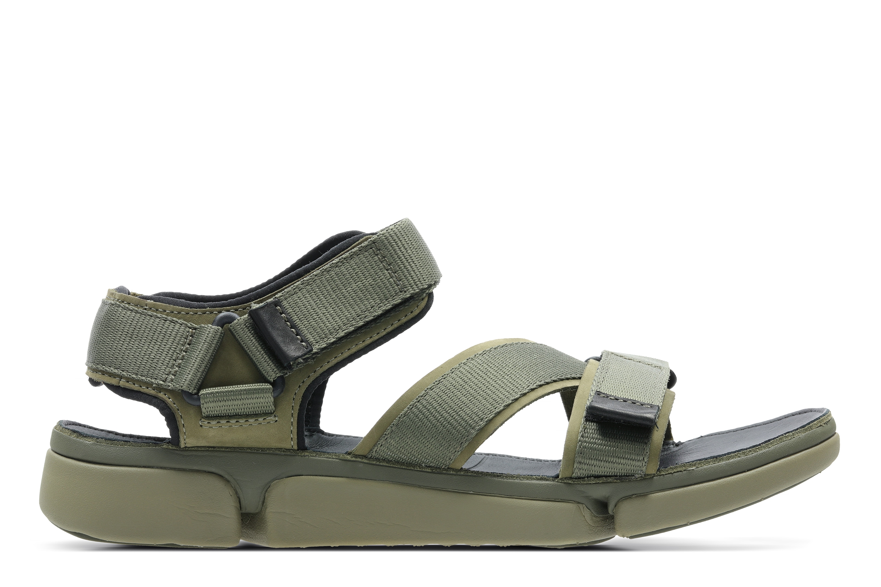 Clarks | Tri Cove Sun Olive Combi Sandals