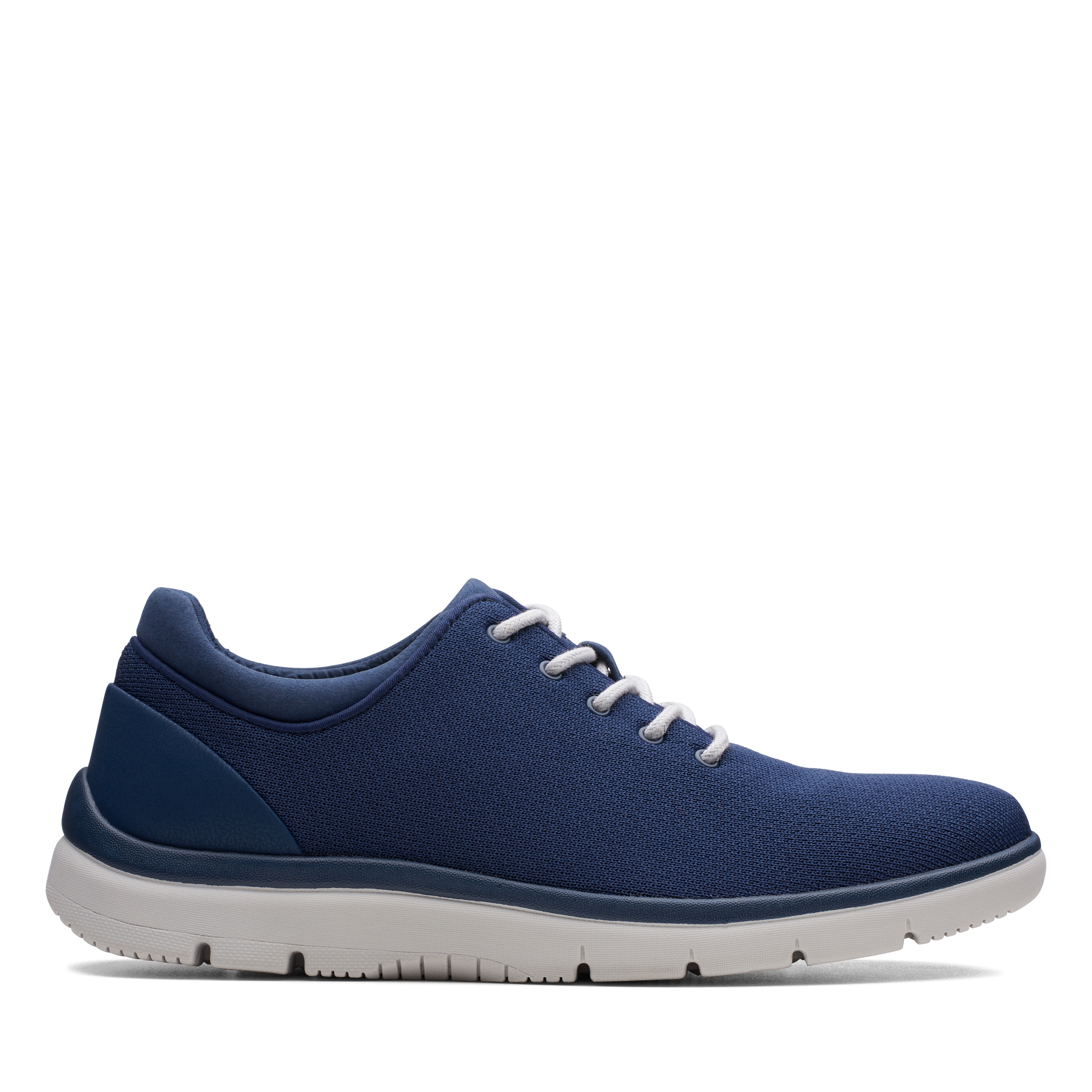Clarks | Tunsil Ace Navy Textile Casual Lace-ups 
