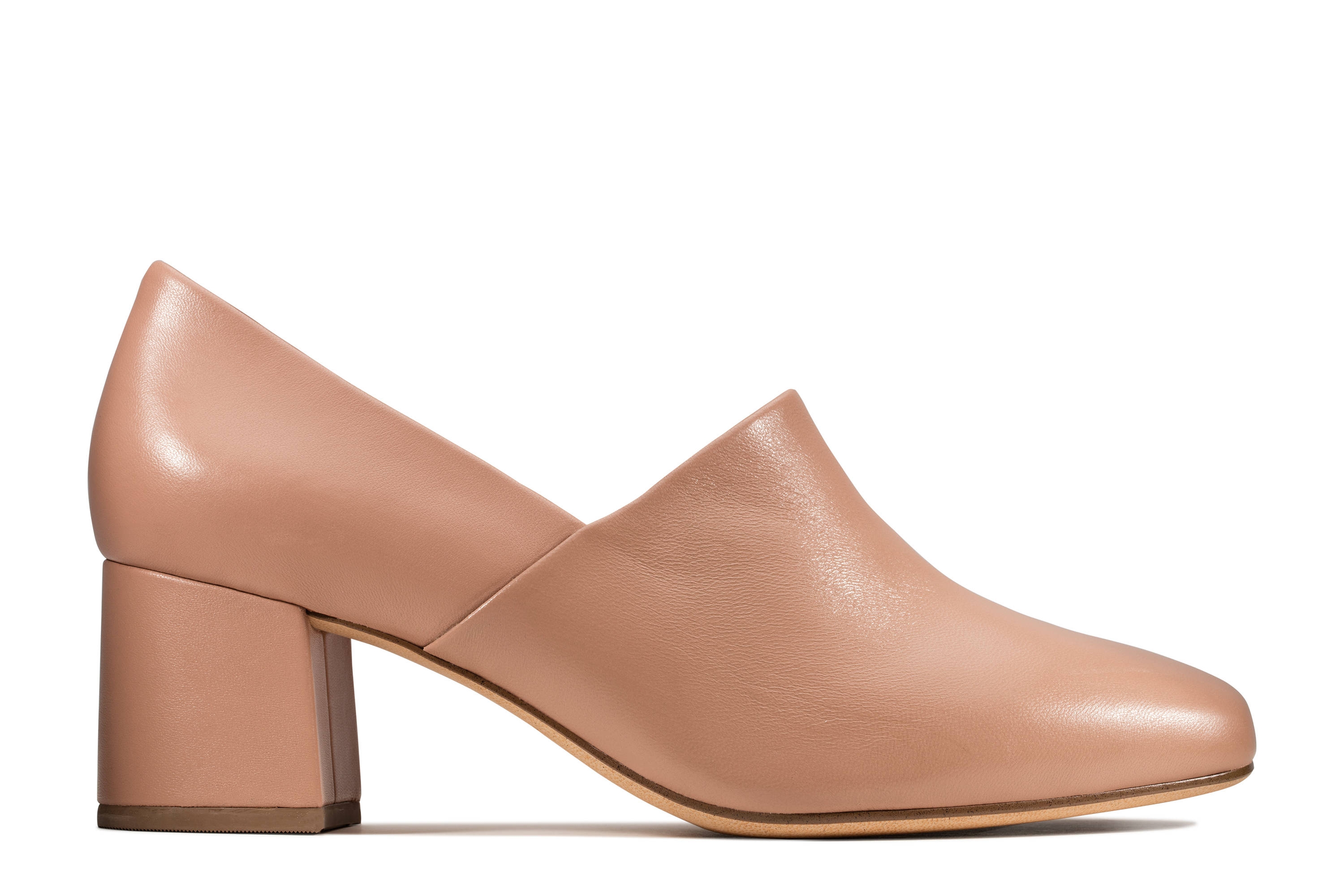 Clarks | Sheer Lily Praline Leather Court Shoes