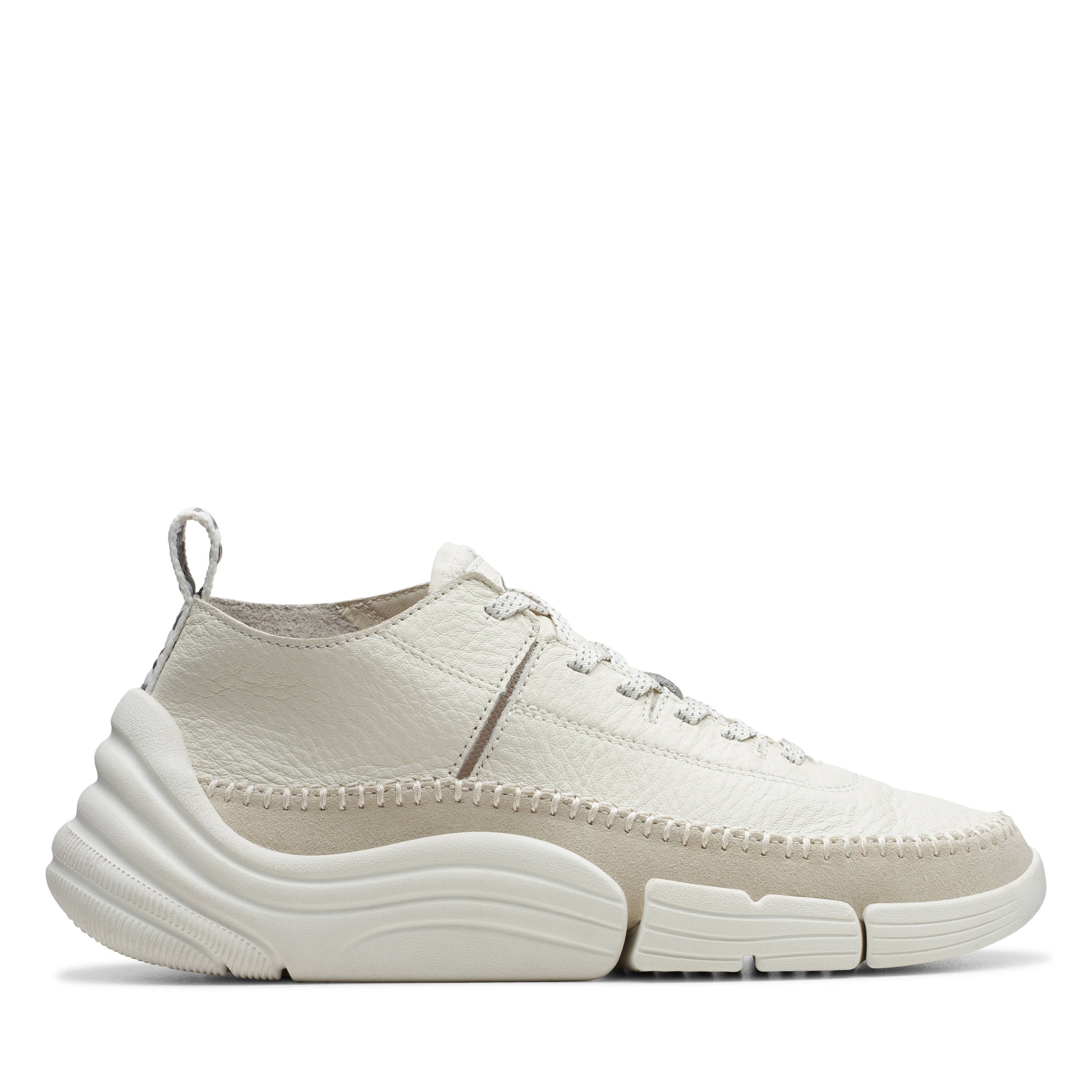 Clarks | Trigenic Rev White Leather Casual Lace-ups 