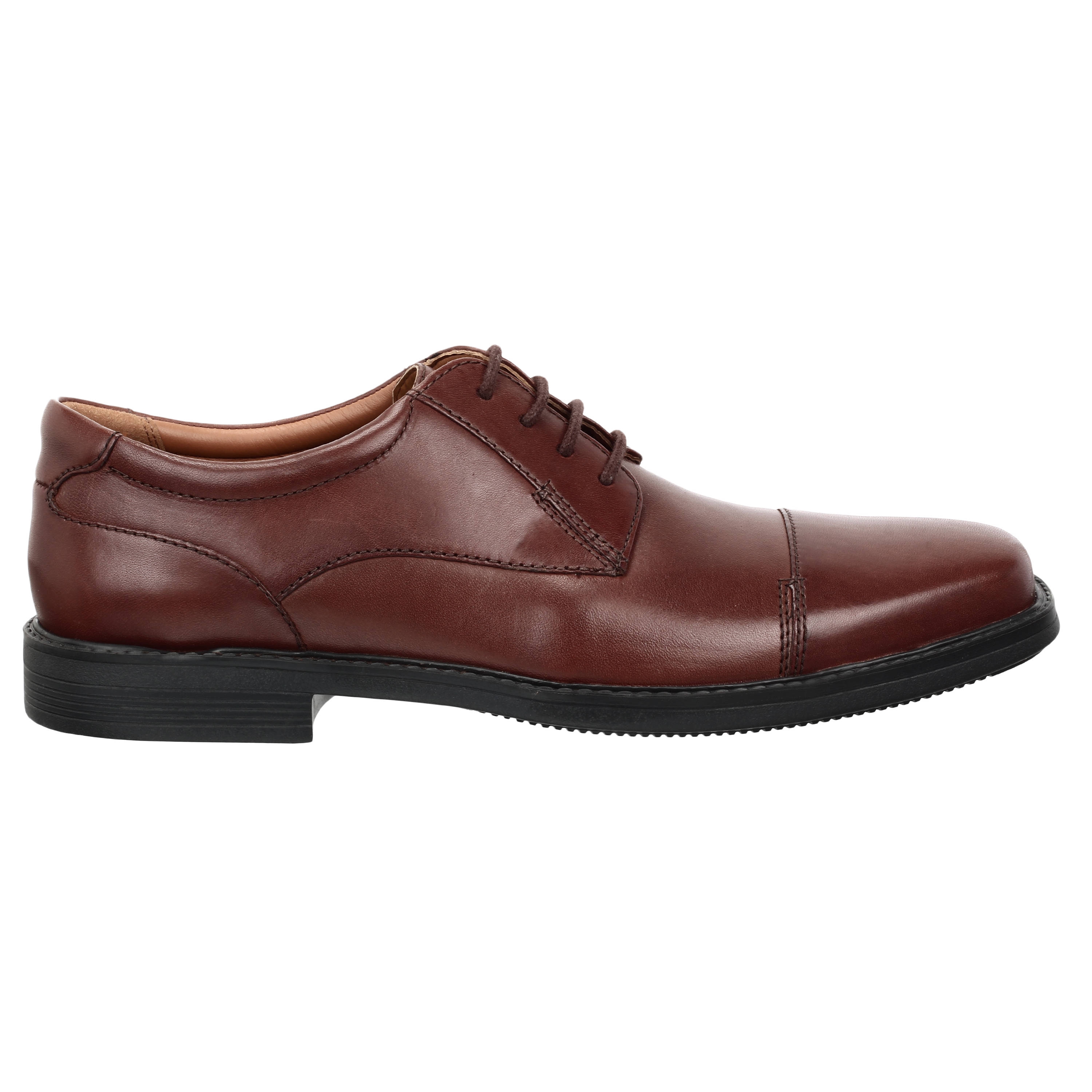 Clarks | Lester Cap Brown Leather Casual Lace-ups 