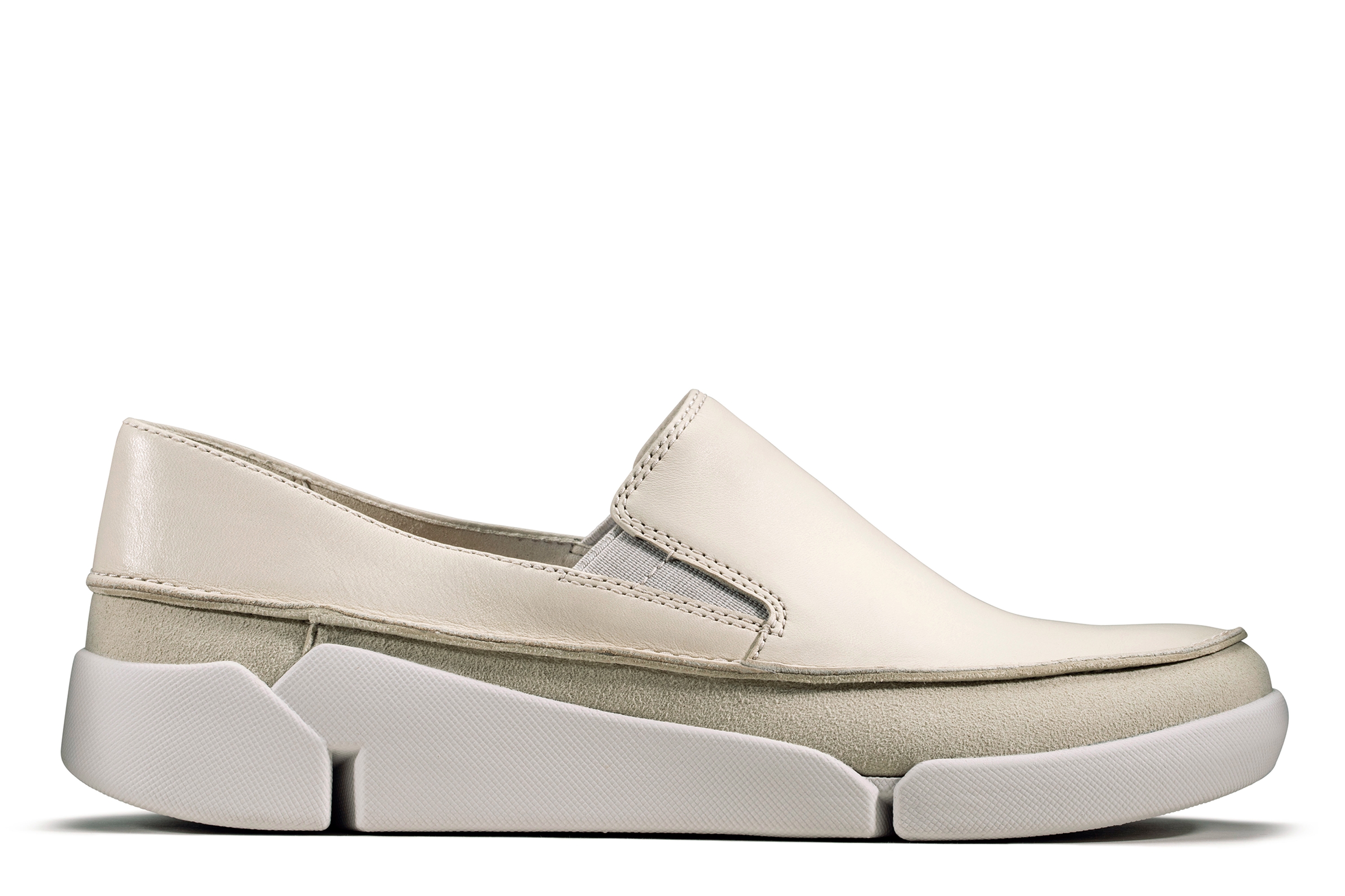 Clarks | Tri Step White Loafers