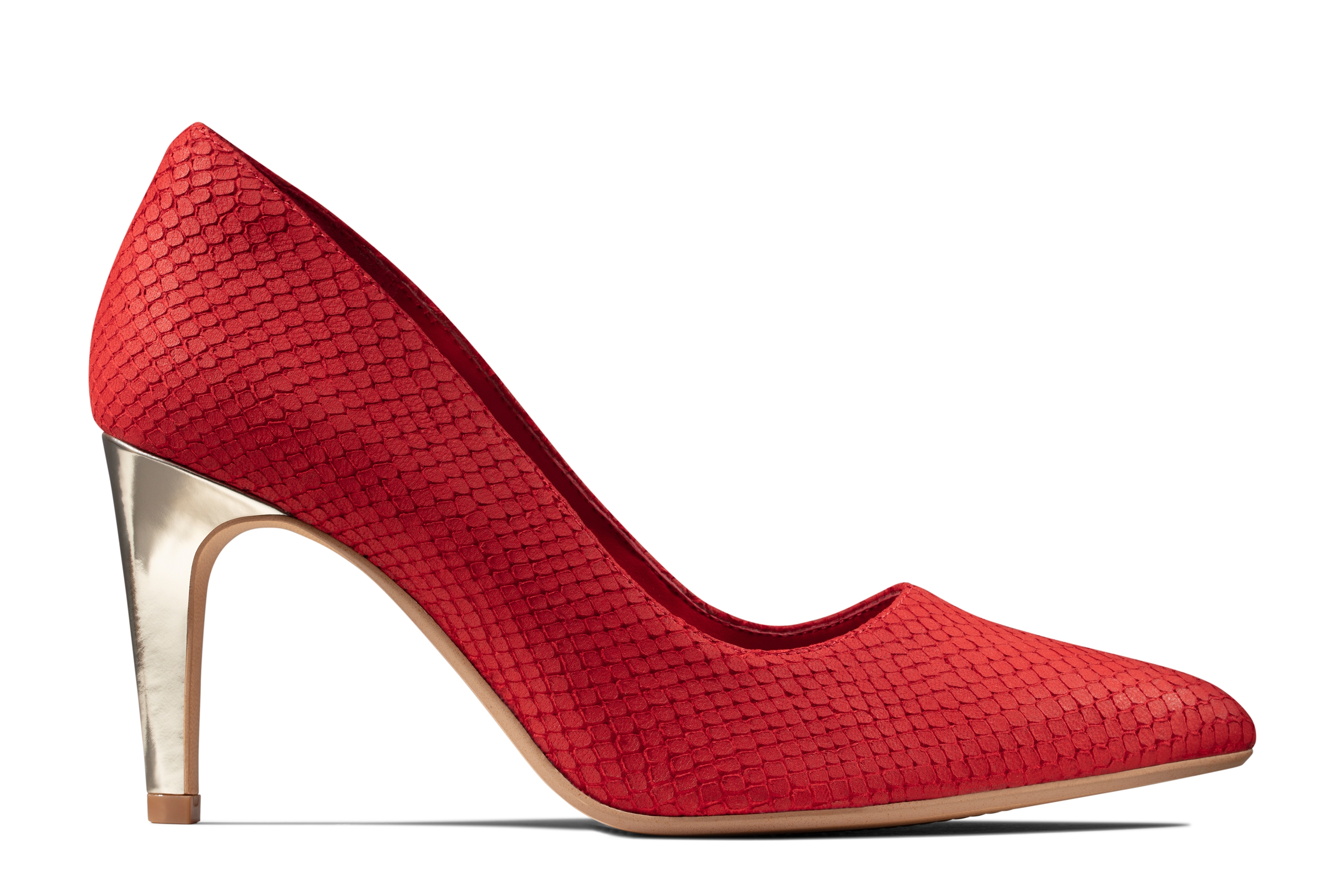 Clarks | Laina Rae Red Interest Court Shoes
