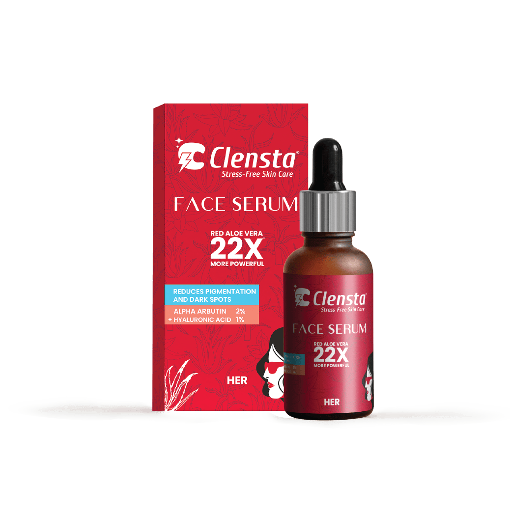 Clensta Face Serum With 2% Hyaluronic Infused With Vitamin B5 | Instant Hydration, Remove Fine Lines, Restore Firmness, & Minimize Pores | 30 ml | For Her