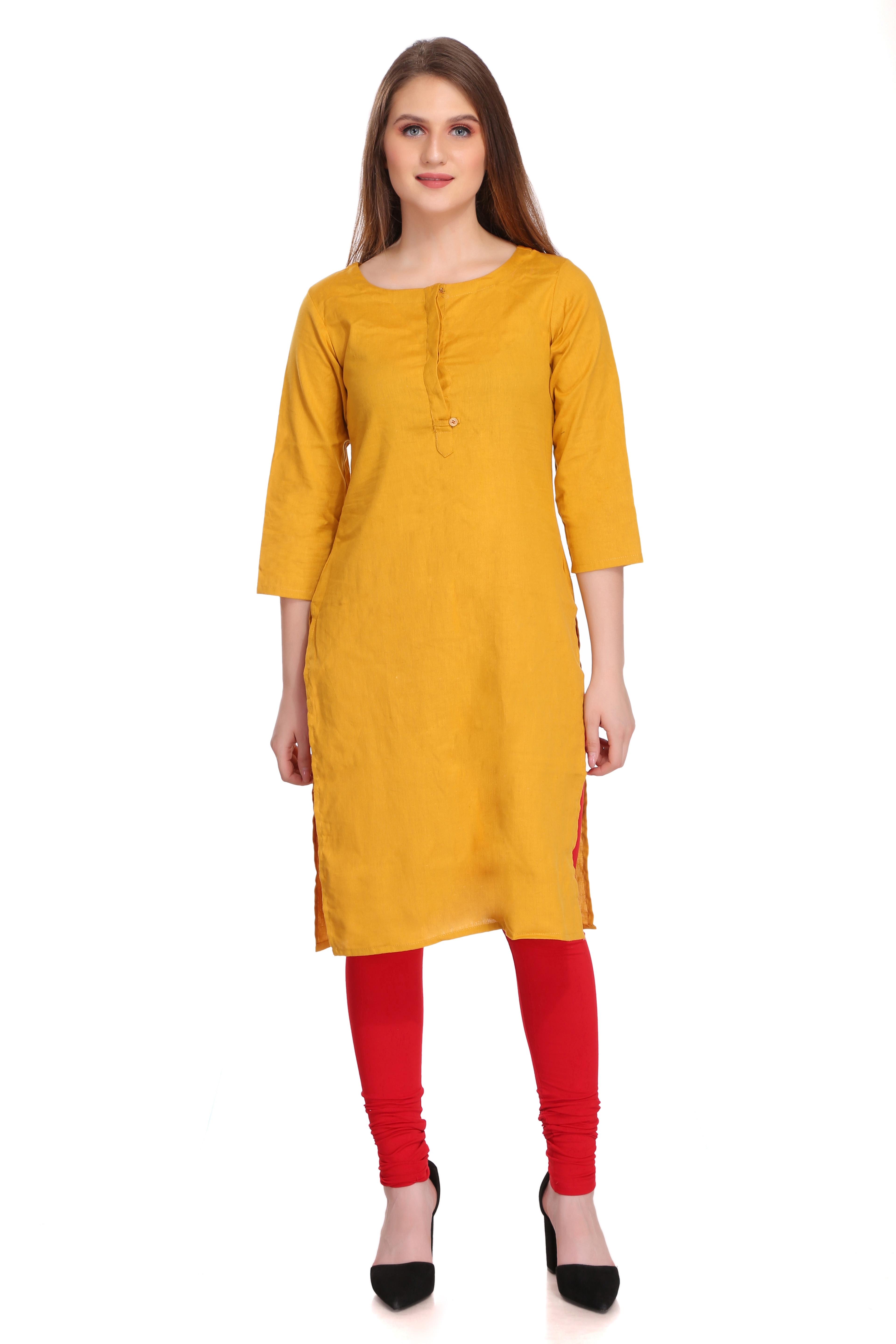 Colorfit | Colorfit Cotton Lycra Churidar Length Leggings for Women
