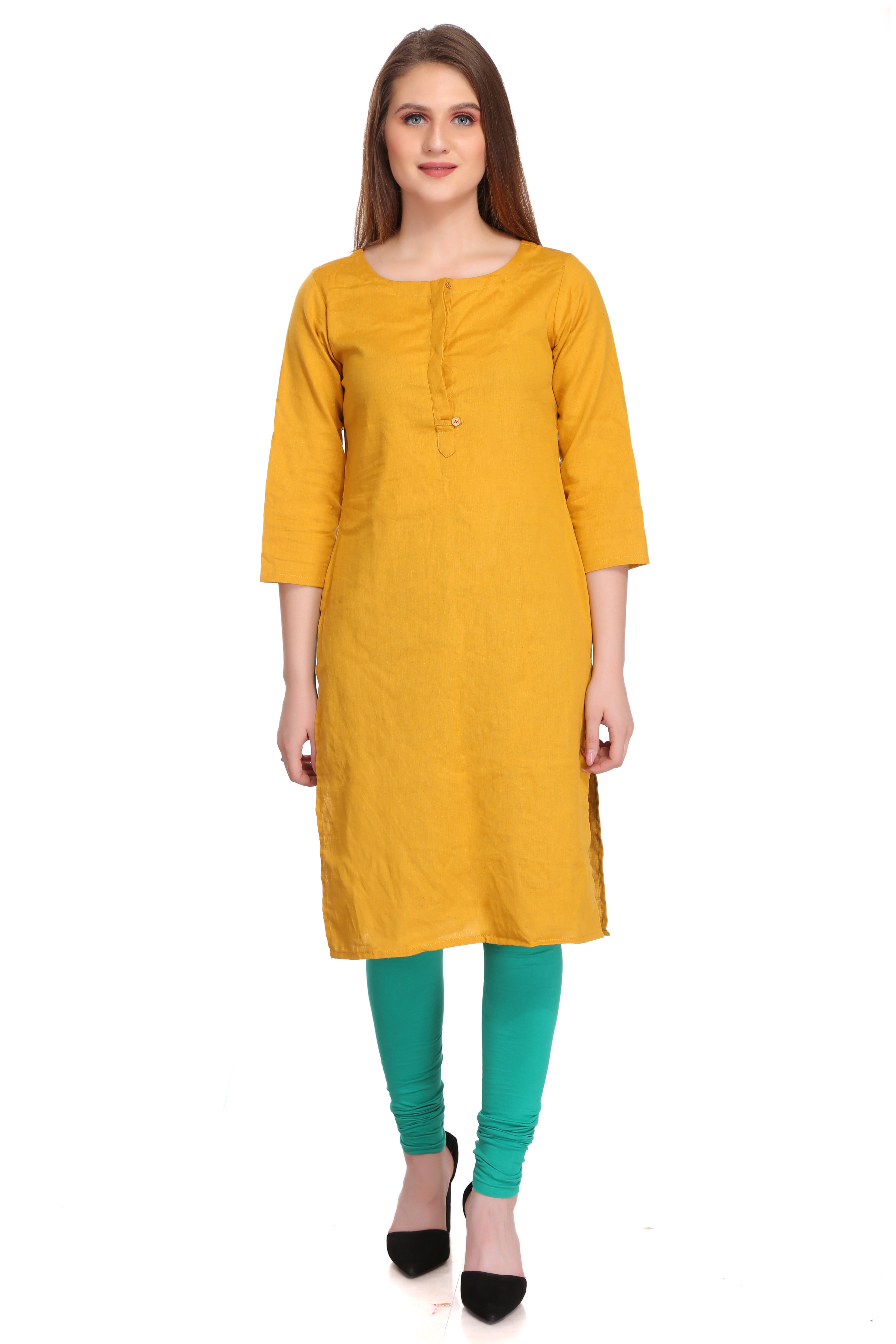 Colorfit | Colorfit Cotton Lycra Churidar Length Leggings for Women
