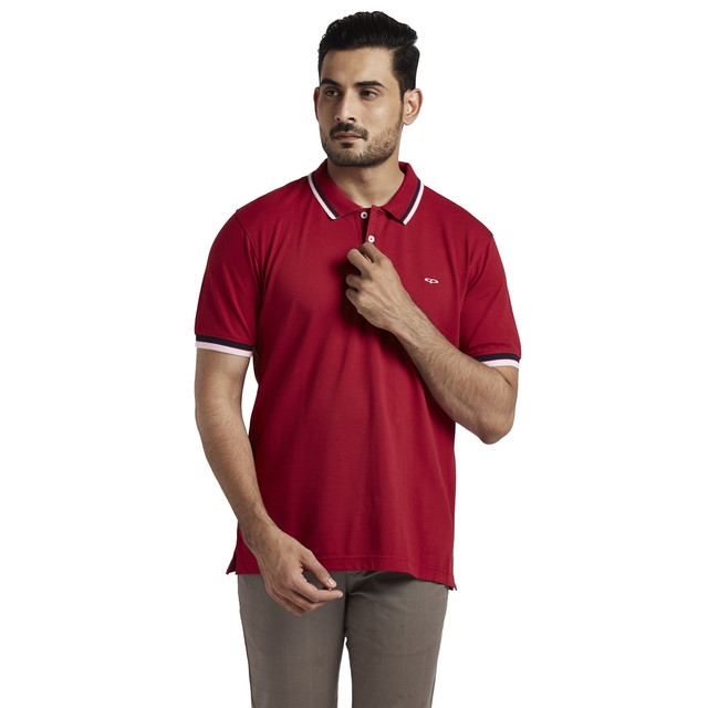 ColorPlus Medium Red Tailored Fit T-Shirt