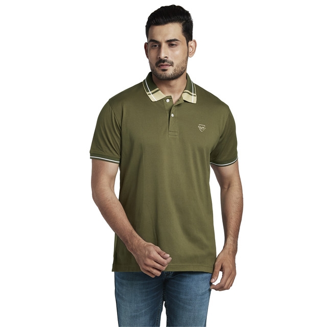 ColorPlus | ColorPlus Medium Green Tailored Fit T-Shirt