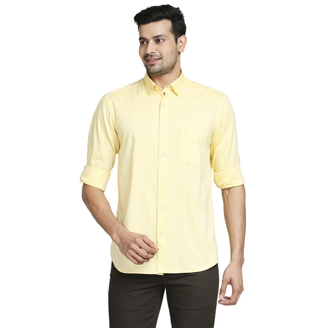 ColorPlus Yellow Casual Shirt