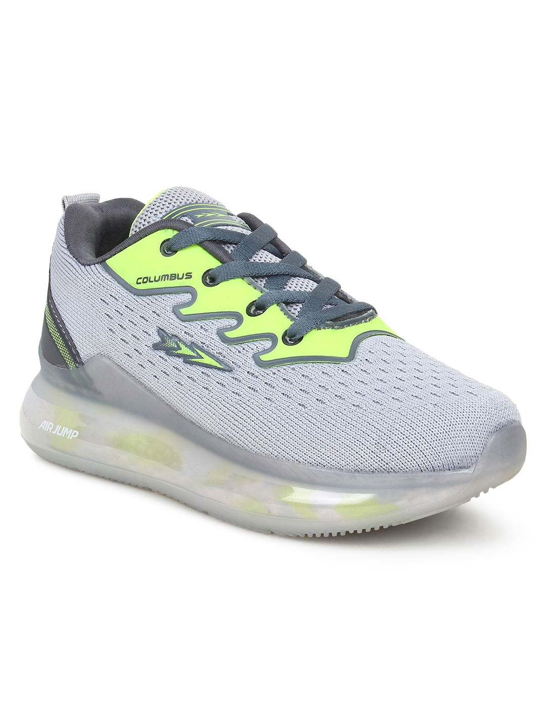 Columbus Sports | Columbus ELEVATE-L.GREY P.GREEN Running Shoes For Boys 0