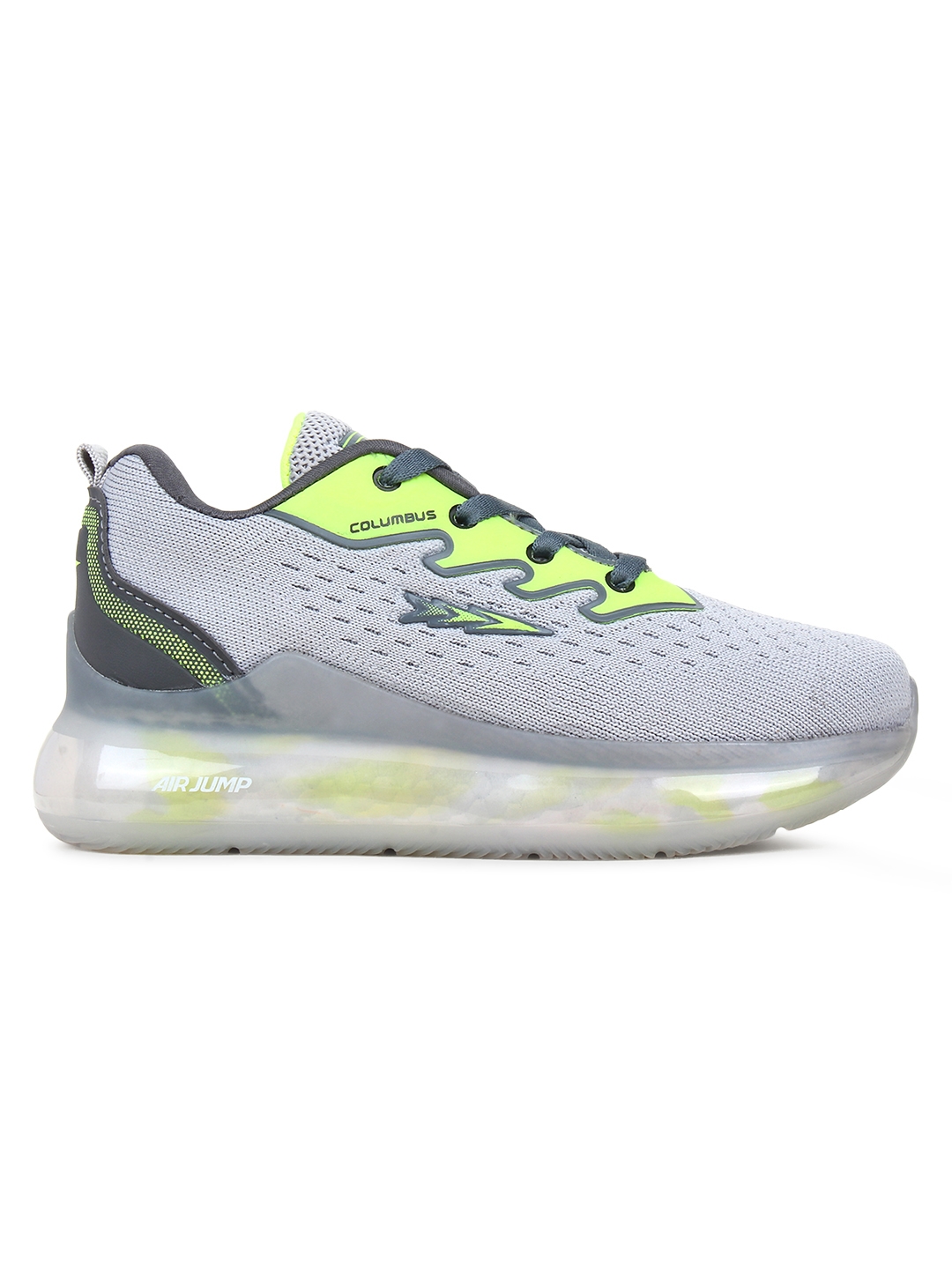 Columbus Sports | Columbus ELEVATE-L.GREY P.GREEN Running Shoes For Boys 1